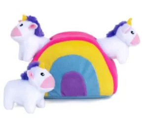 Zippy Paws Burrow Unicorn Rainbow